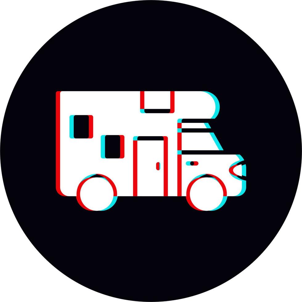 Camper Van Vector Icon