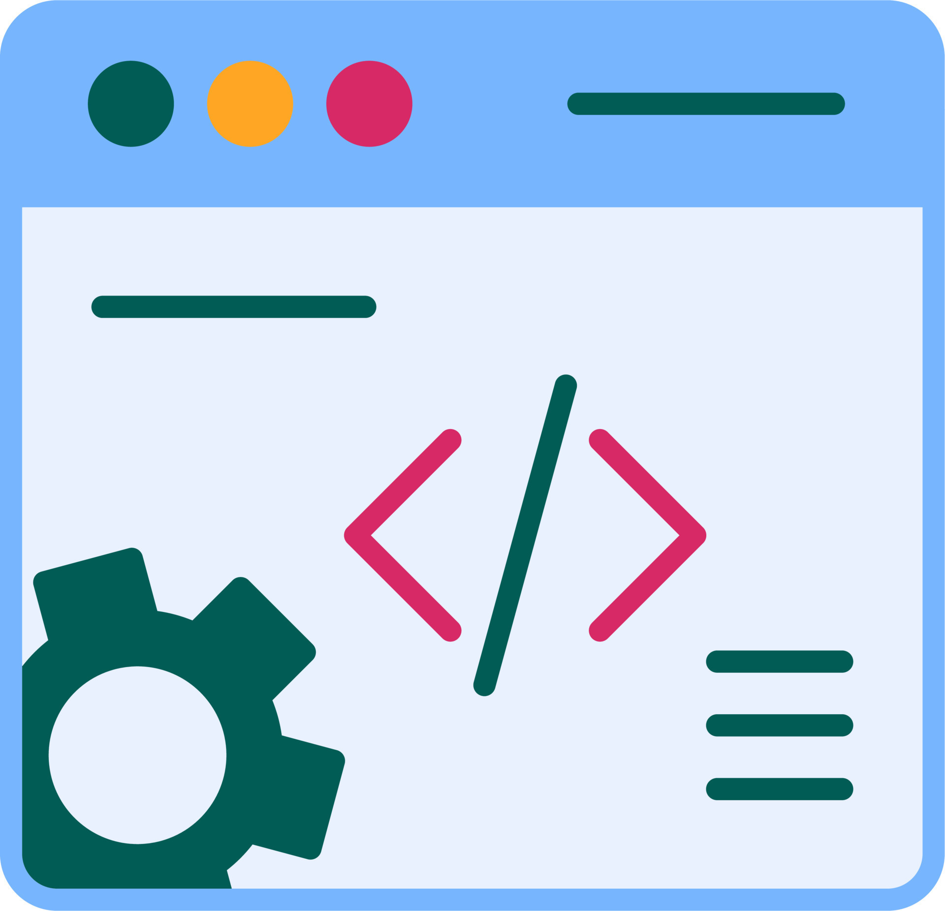 Web Development Vector Icon 19995276 Vector Art at Vecteezy