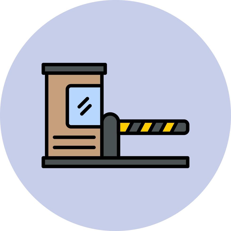 Parking Barrier Vector Icon