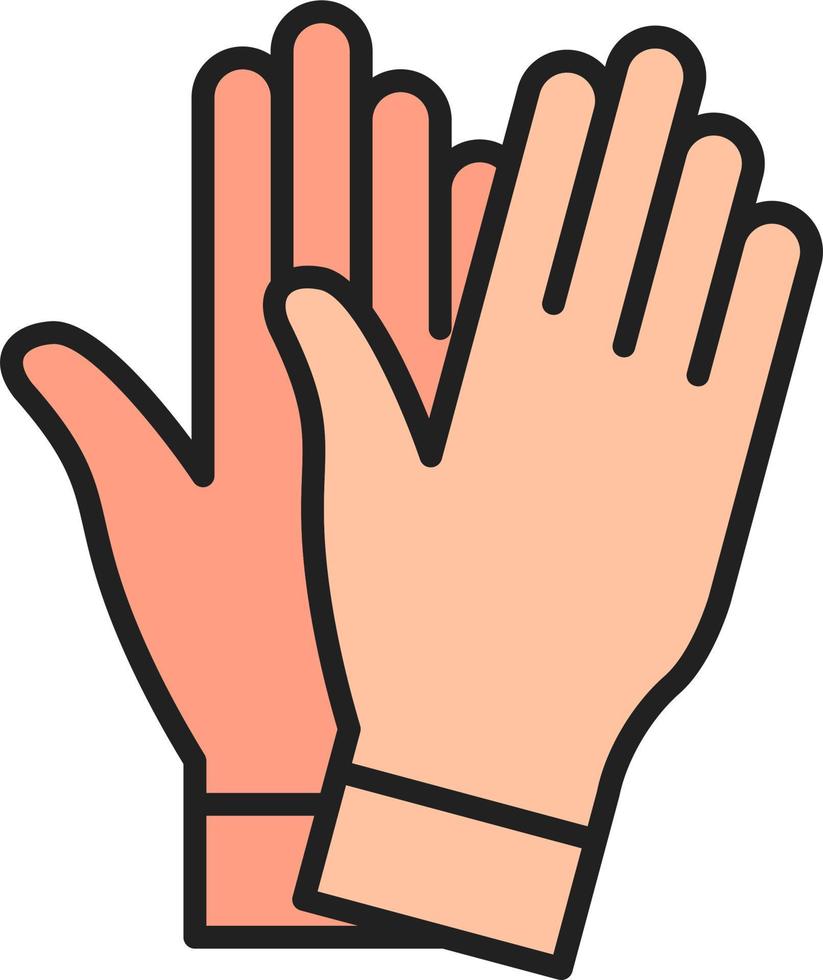 Saftey Gloves Vector Icon