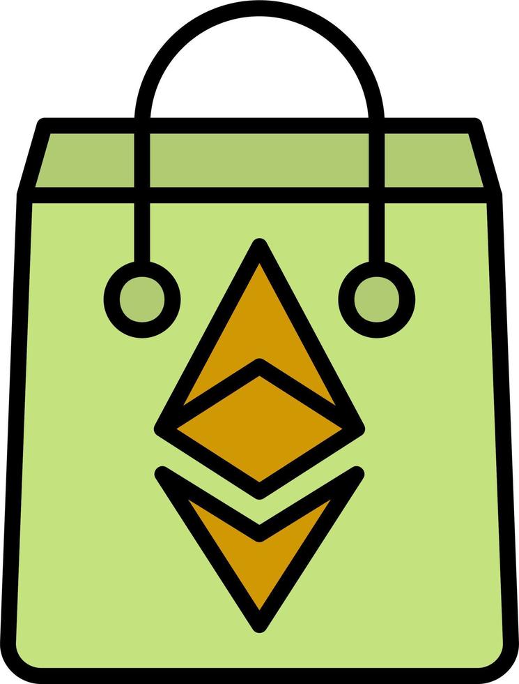 Ethereum Bag Vector Icon
