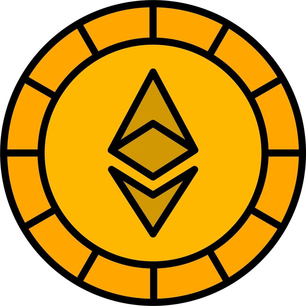 Ethiereum Coin Vector Icon