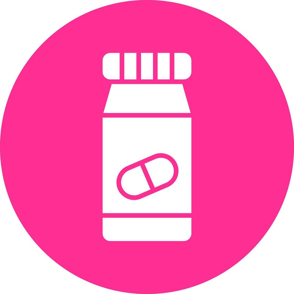 Pills Bottle Vector Icon