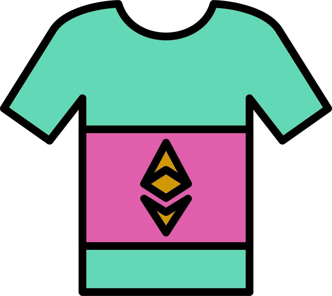 Ethereum Tshirt Vector Icon