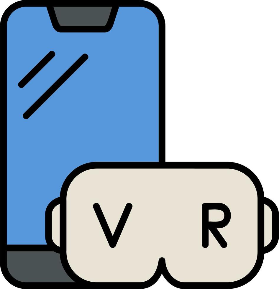 icono de vector de realidad virtual