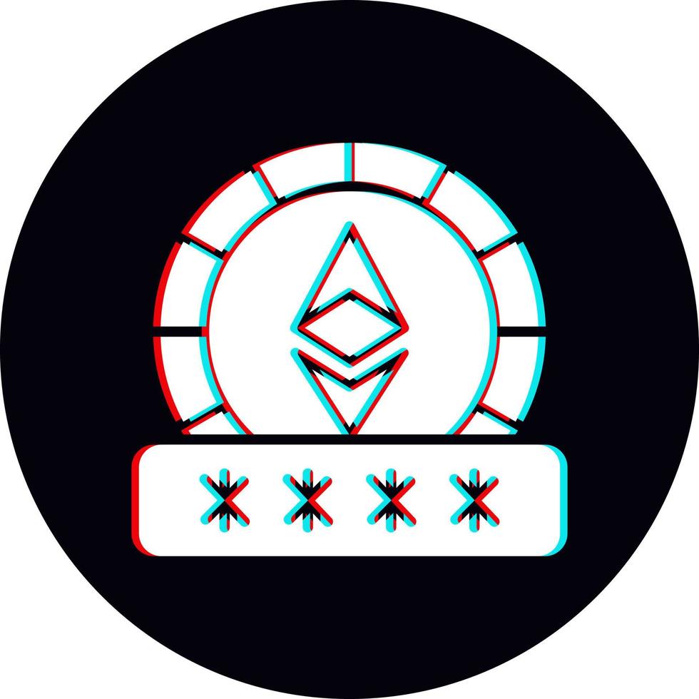Ethereum Password Vector Icon