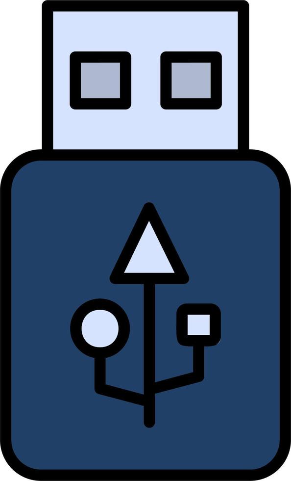 icono de vector de usb