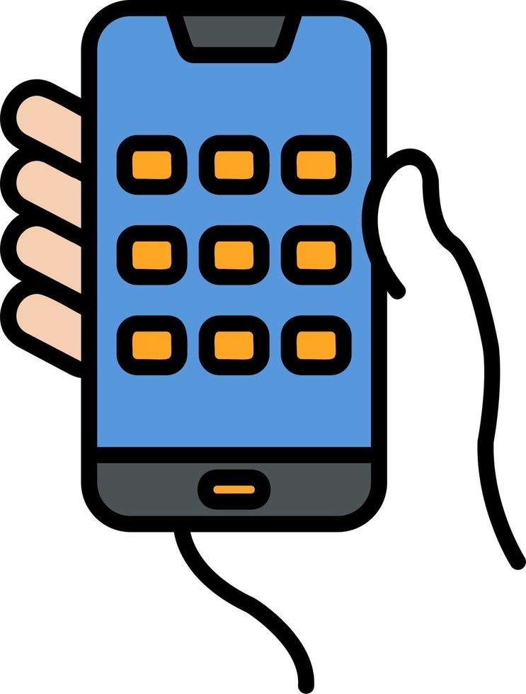 Dial Screen Vector Icon