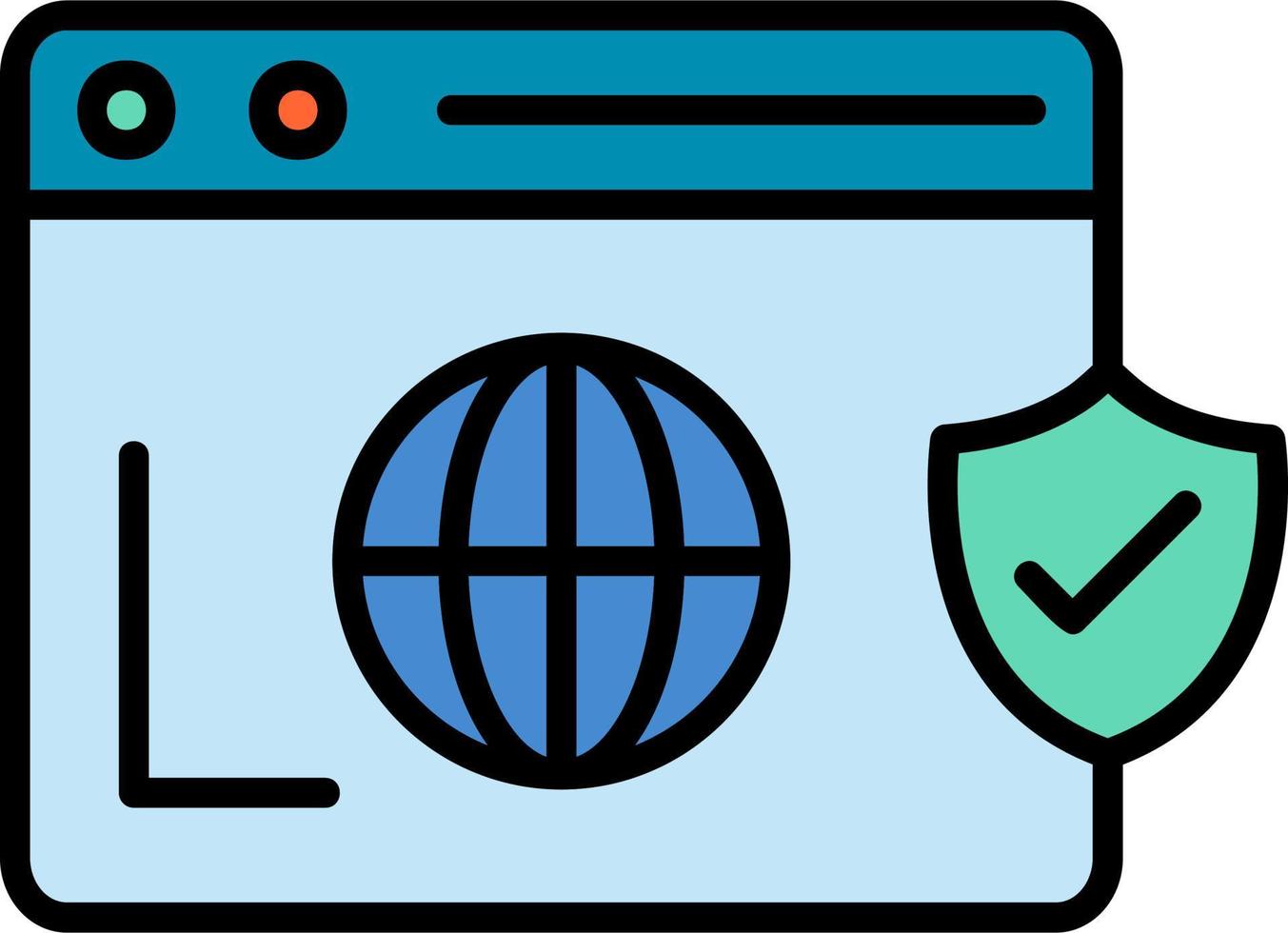 Secure  Browser Vector Icon