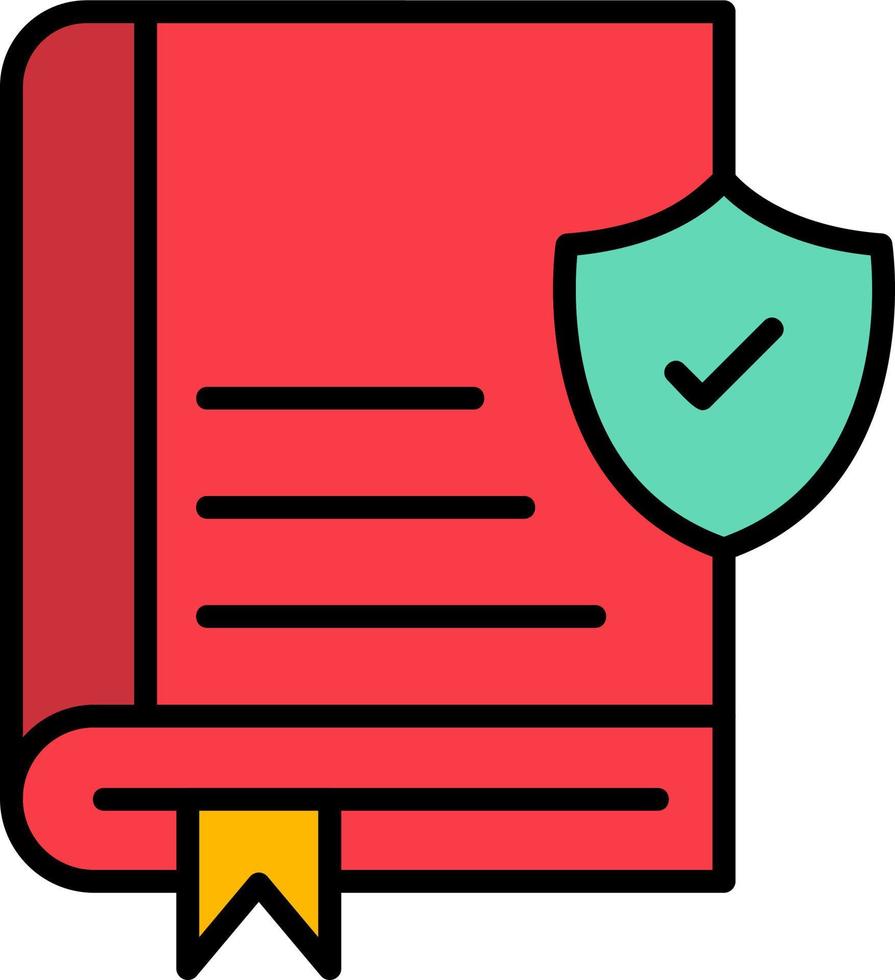 Book Secure Vector Icon