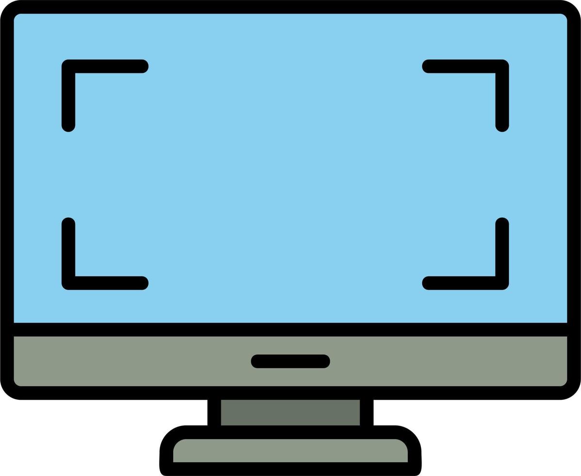 monitor de icono de vector