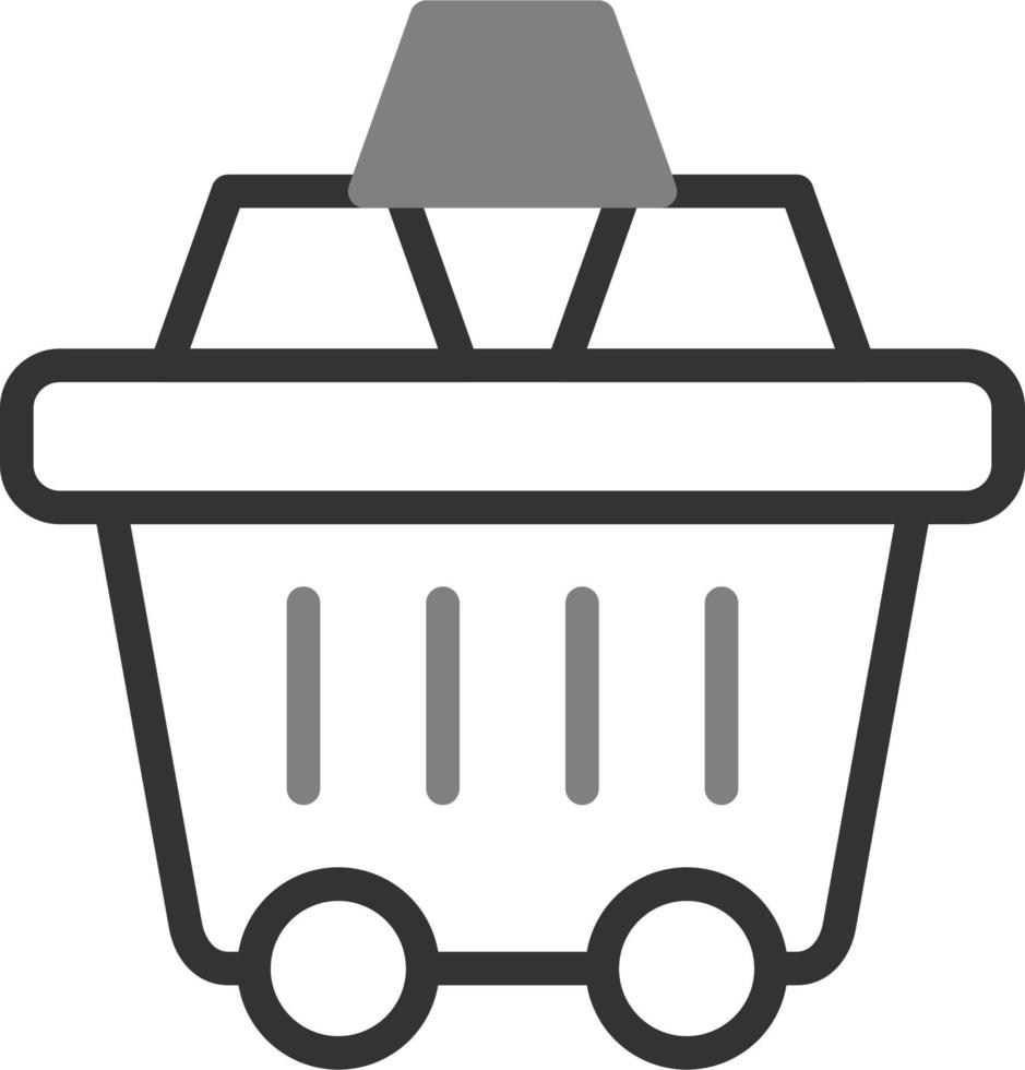 Mining Cart Vector Icon