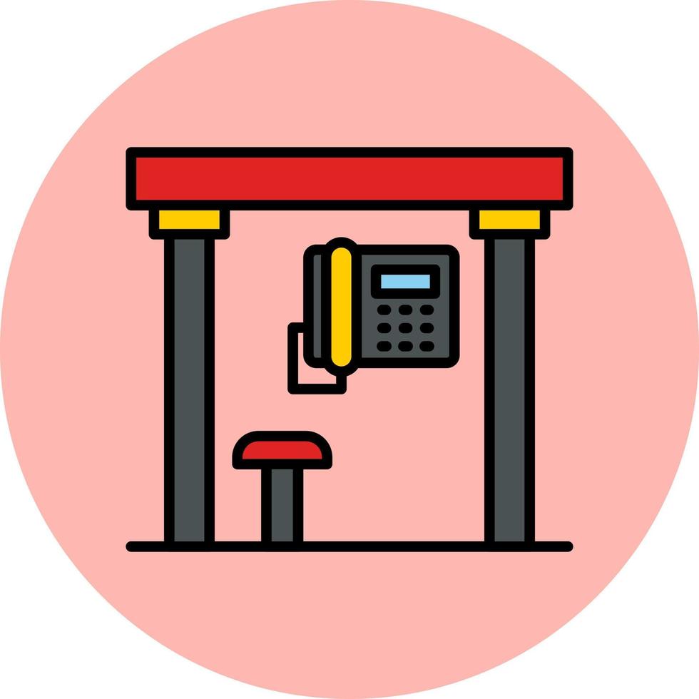 Telephone Box Vector Icon