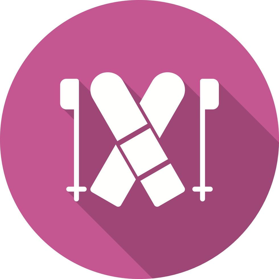 Ski Vector Icon
