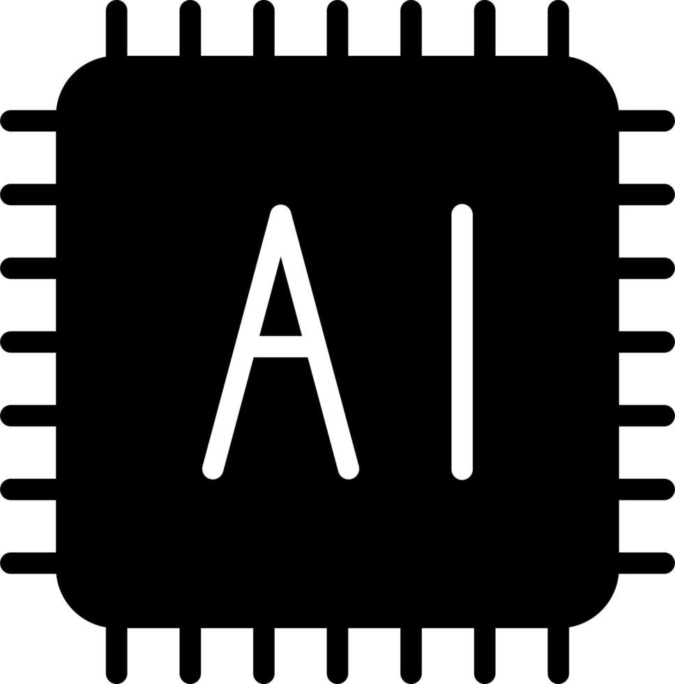 computadora chip vector icono