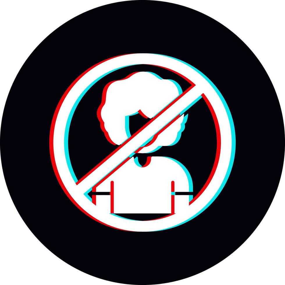 Person Not Allowed Vector Icon