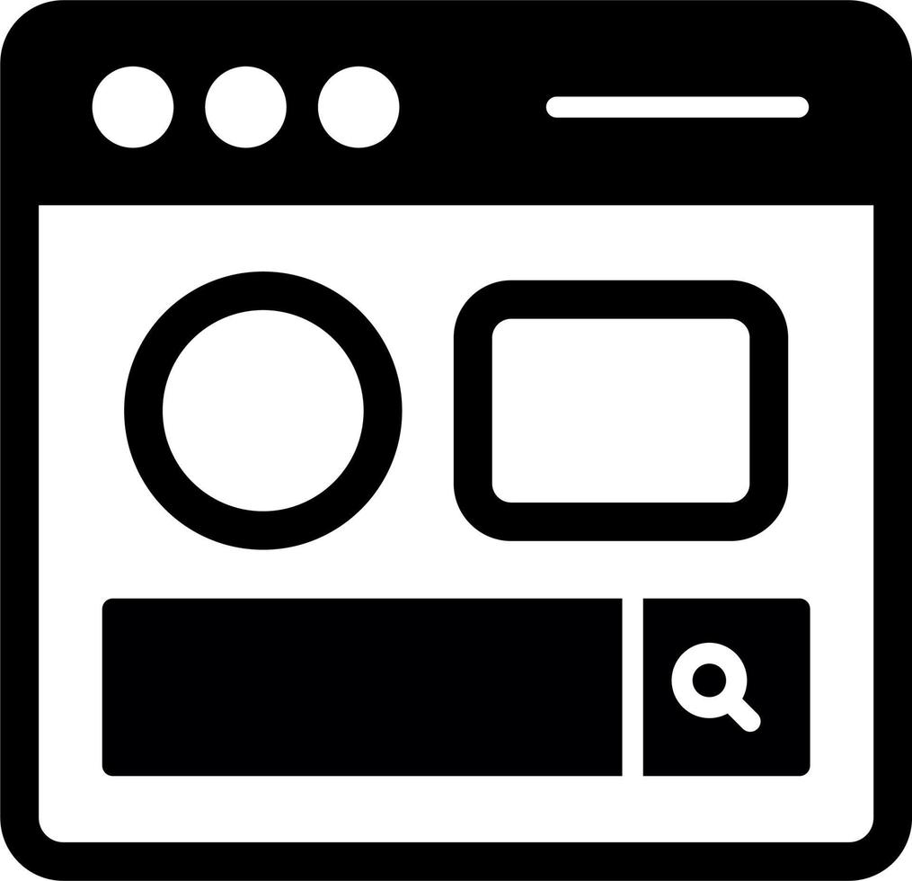 Search Page Vector Icon