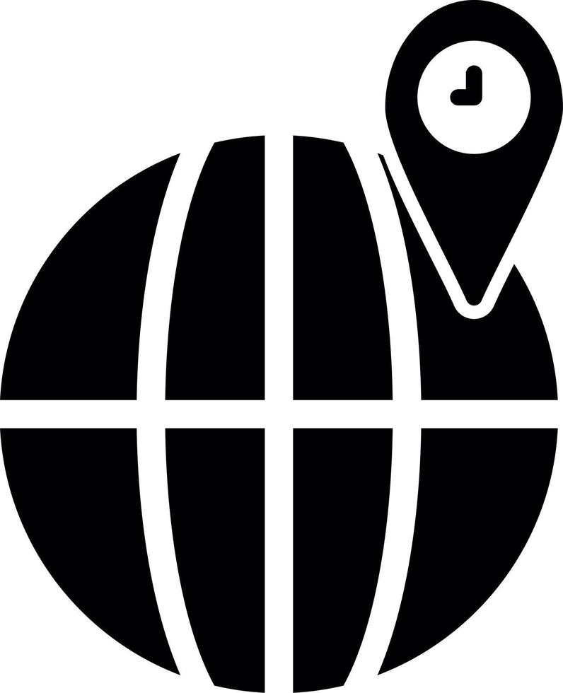 icono de vector de ubicación de globo