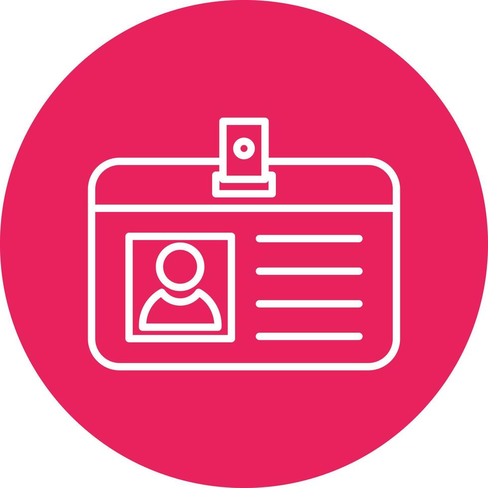 Identification Card Vector Icon