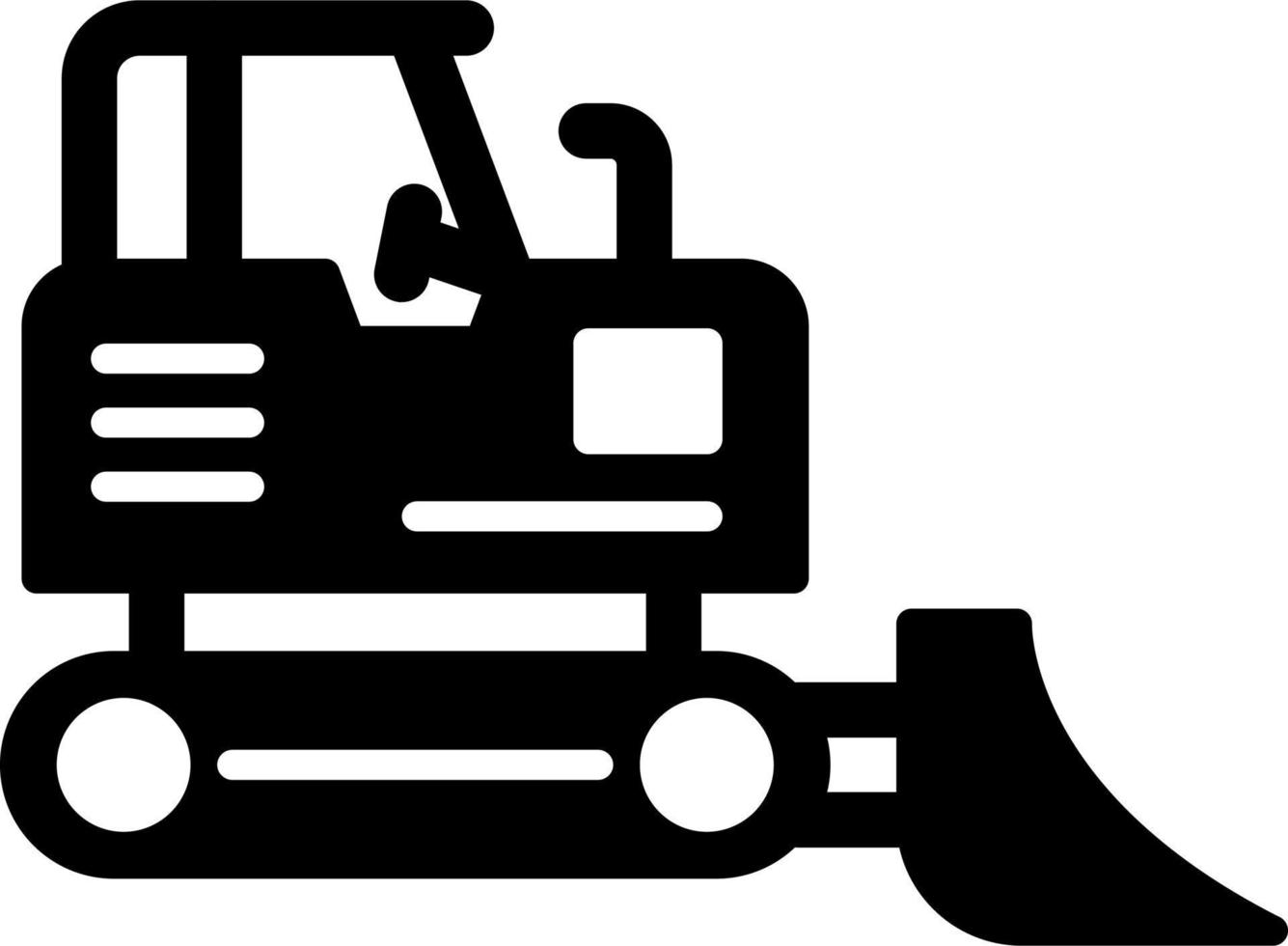Bulldozer Vector Icon