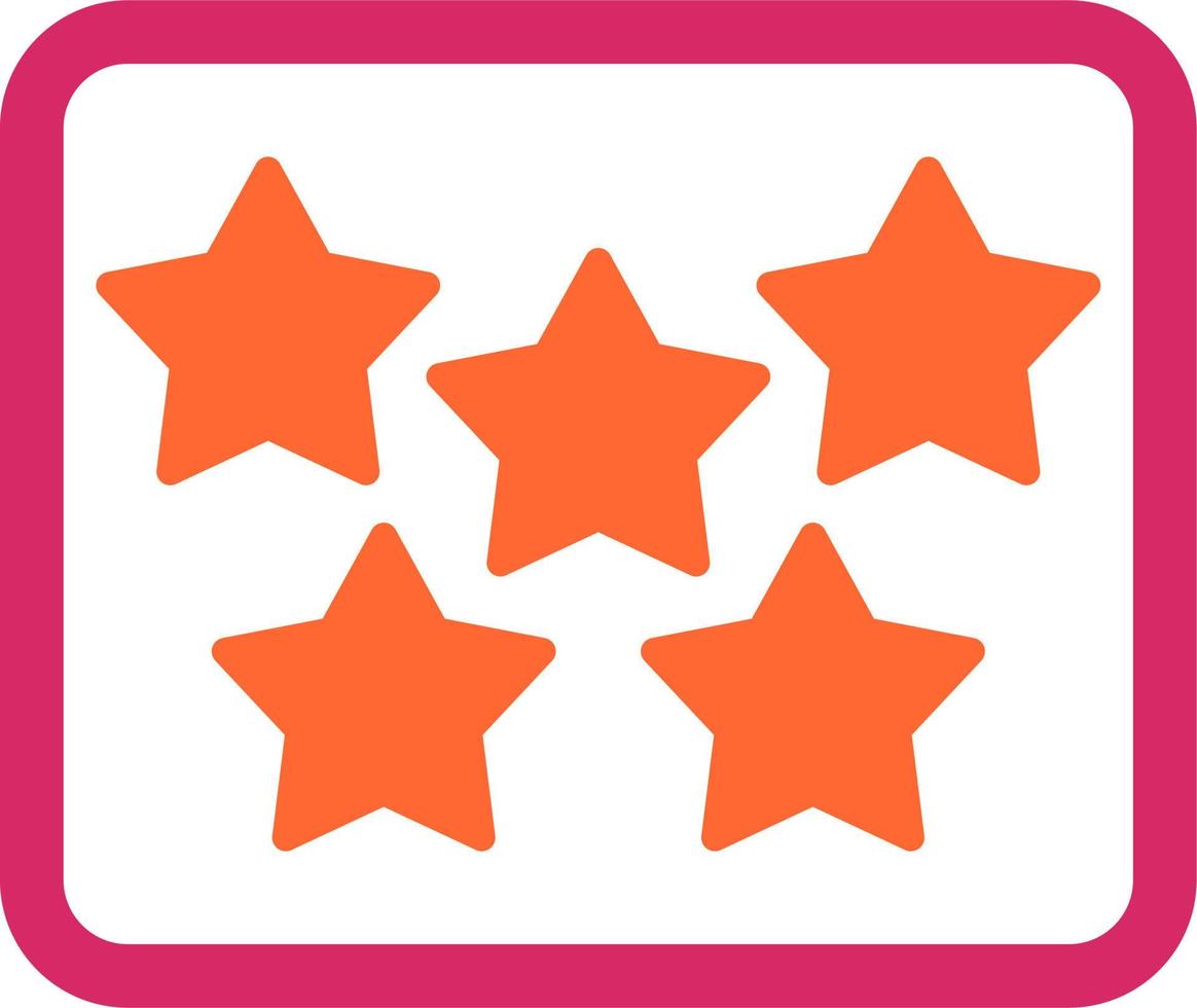 Five Star Vector Icon