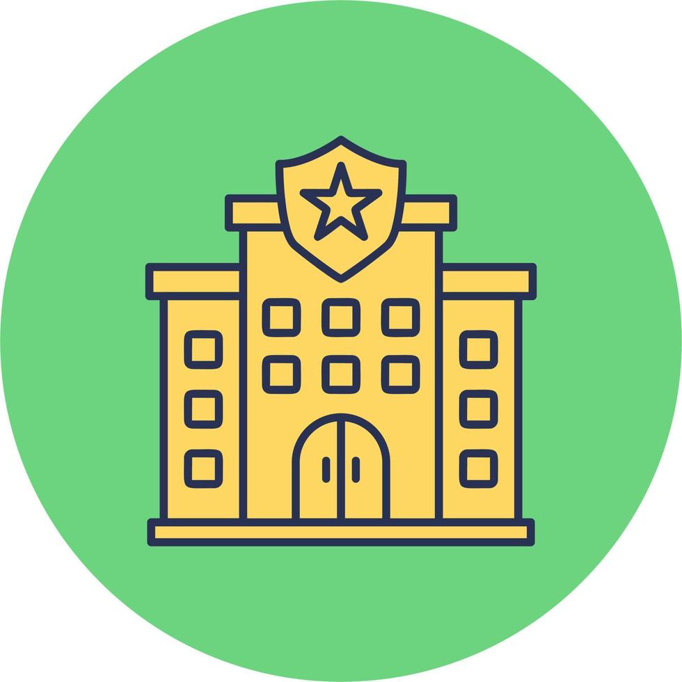 Police Station Vector Icon