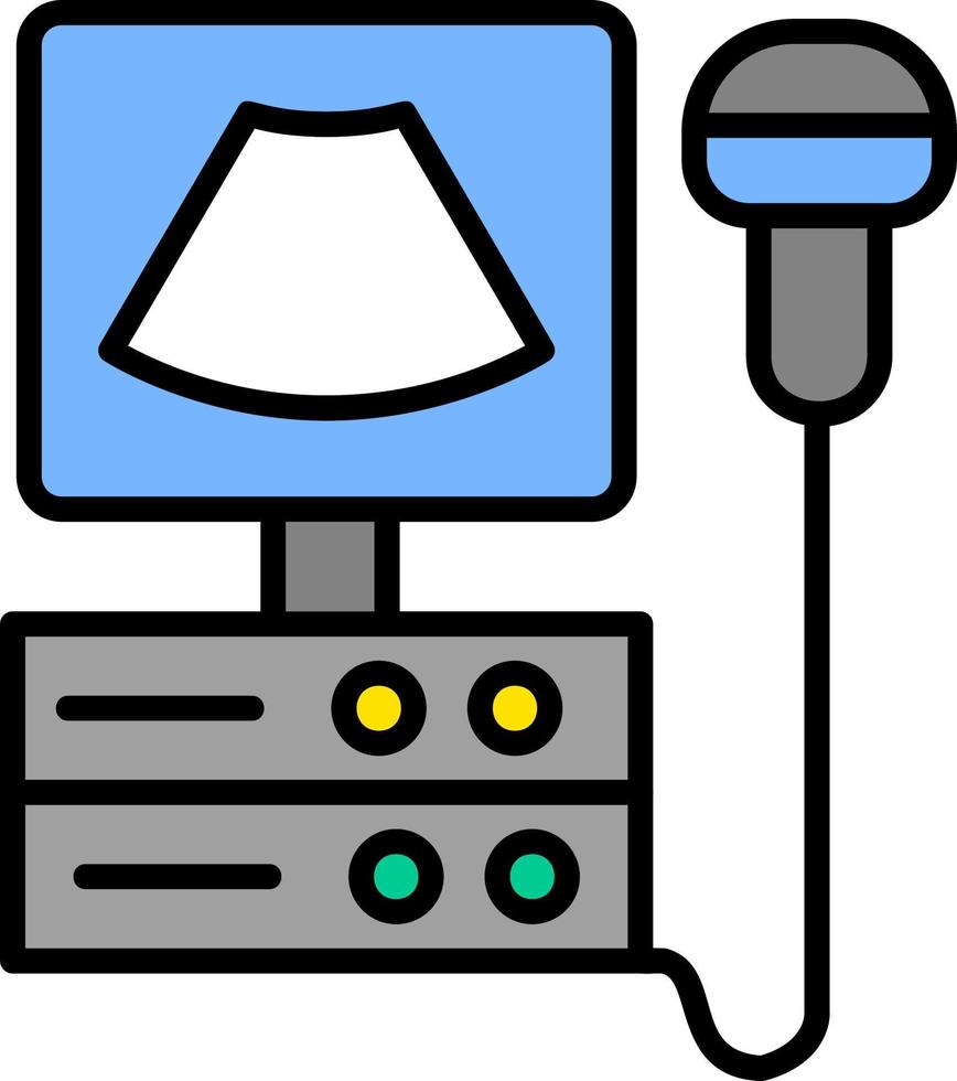 Ultrasound Machine Vector Icon