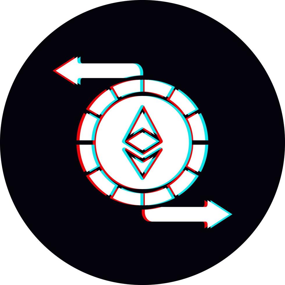 ethereum intercambiar vector icono