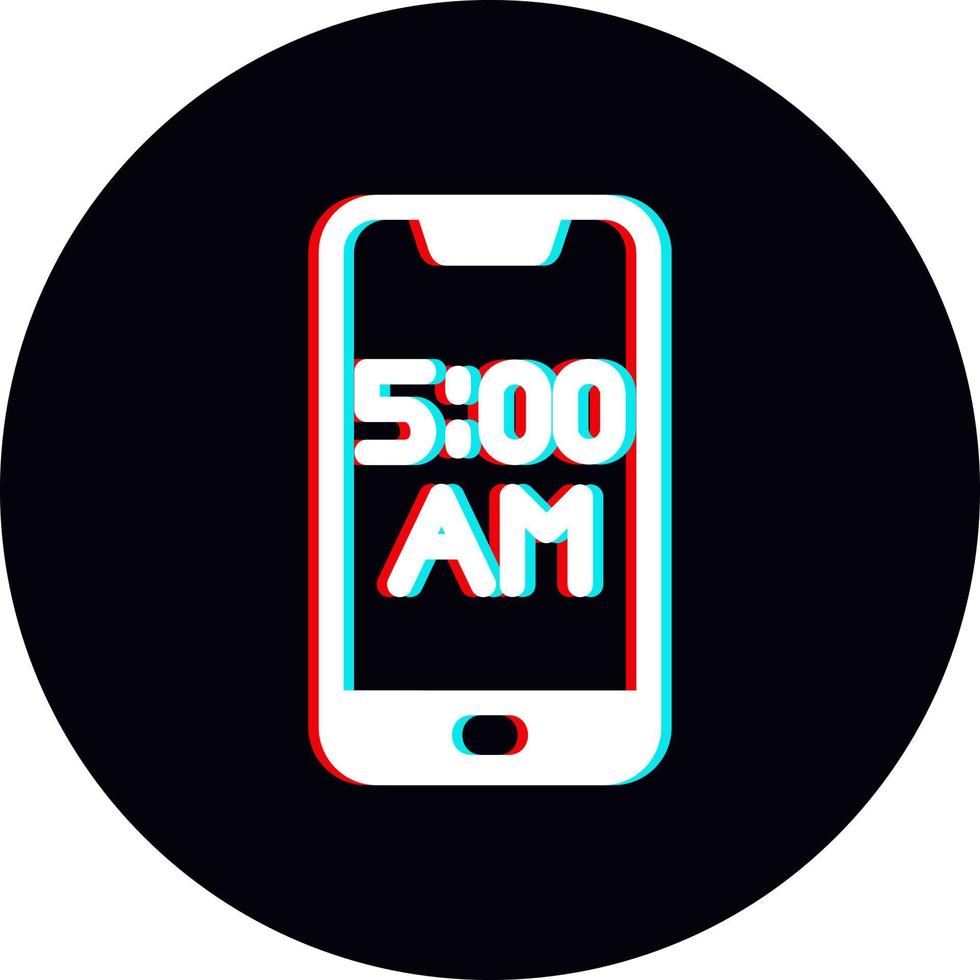 Smartphone Alarm Vector Icon