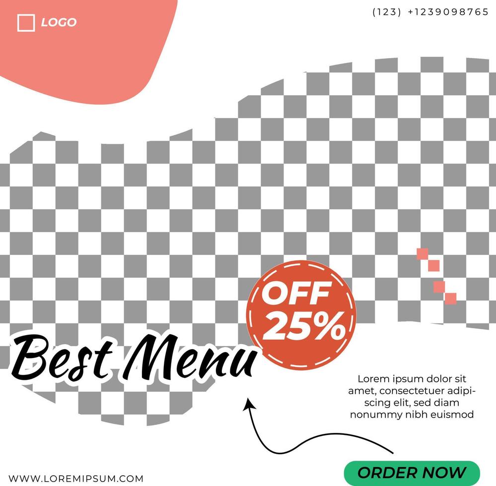 Set of Editable square banner template design. Suitable for social media post and web internet ads. Vector illustration.