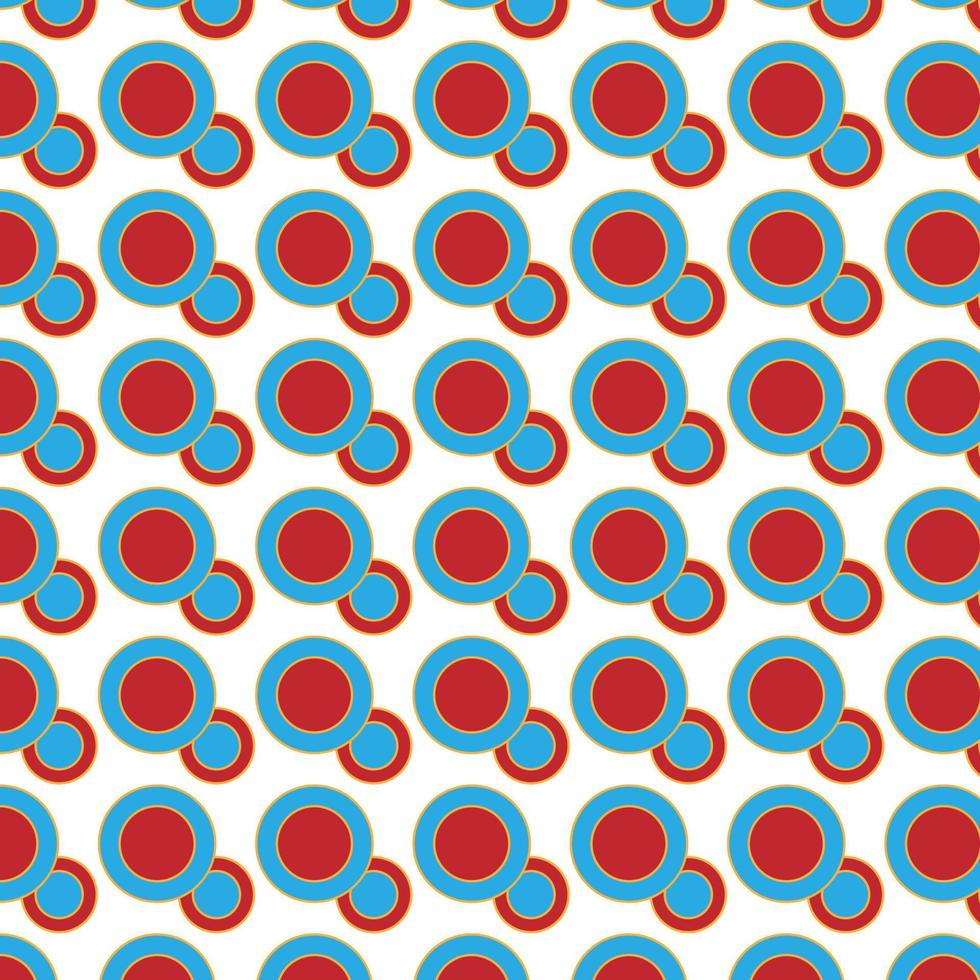 Seamless pattern with circles. Vector illustration in a flat style.