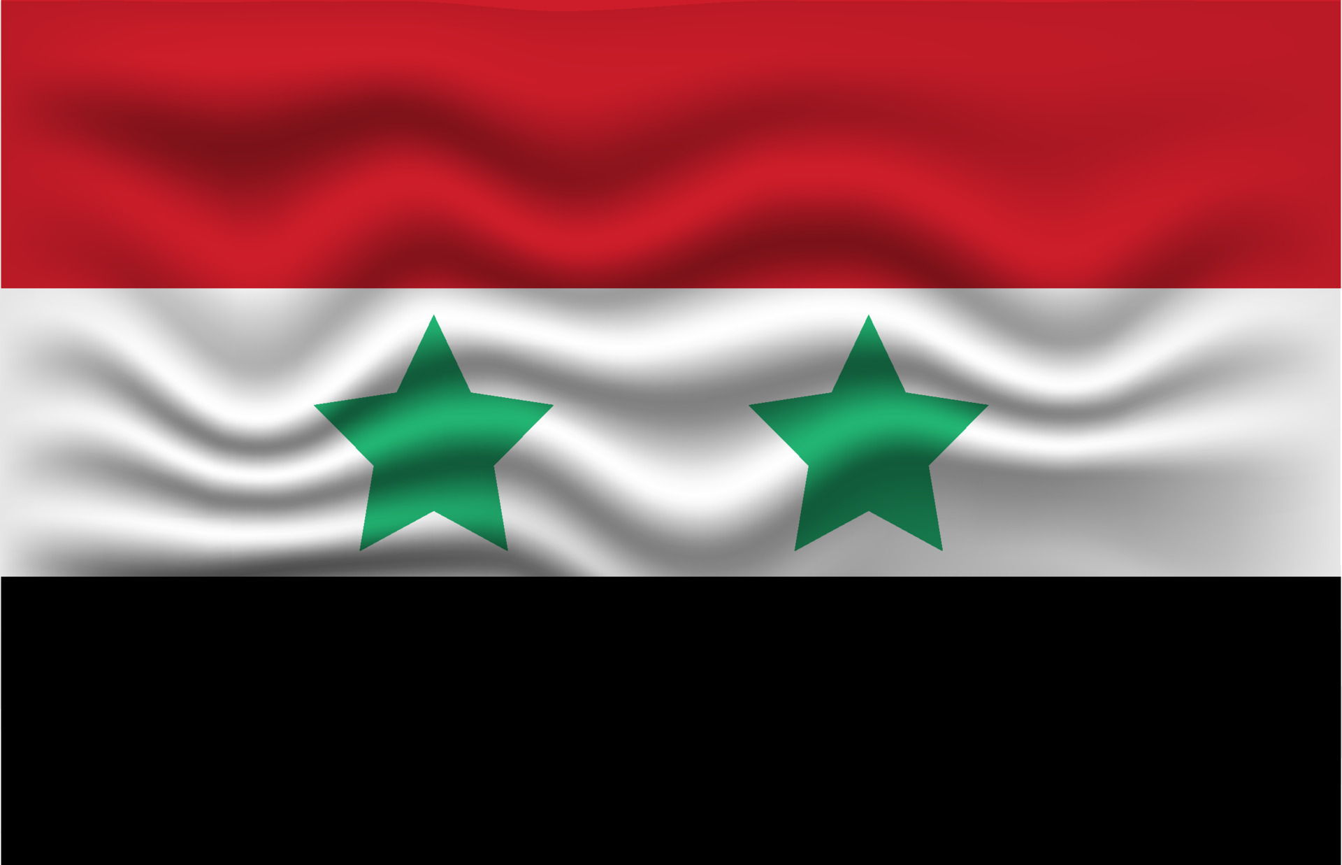 Flag Syria from Brush Strokes. Flag of Syrian Arab Republic on