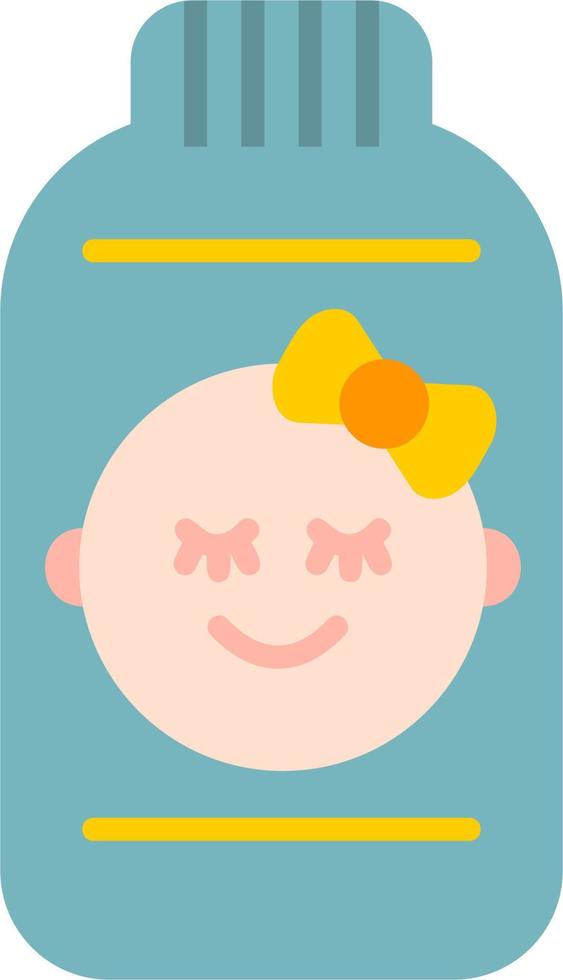 bebé polvo vector icono