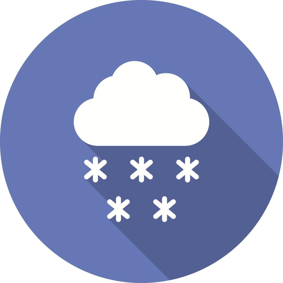 icono de vector de nieve