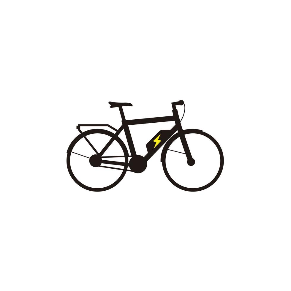 mi bicicleta, eléctrico bicicleta ciclo logo diseño vector icono