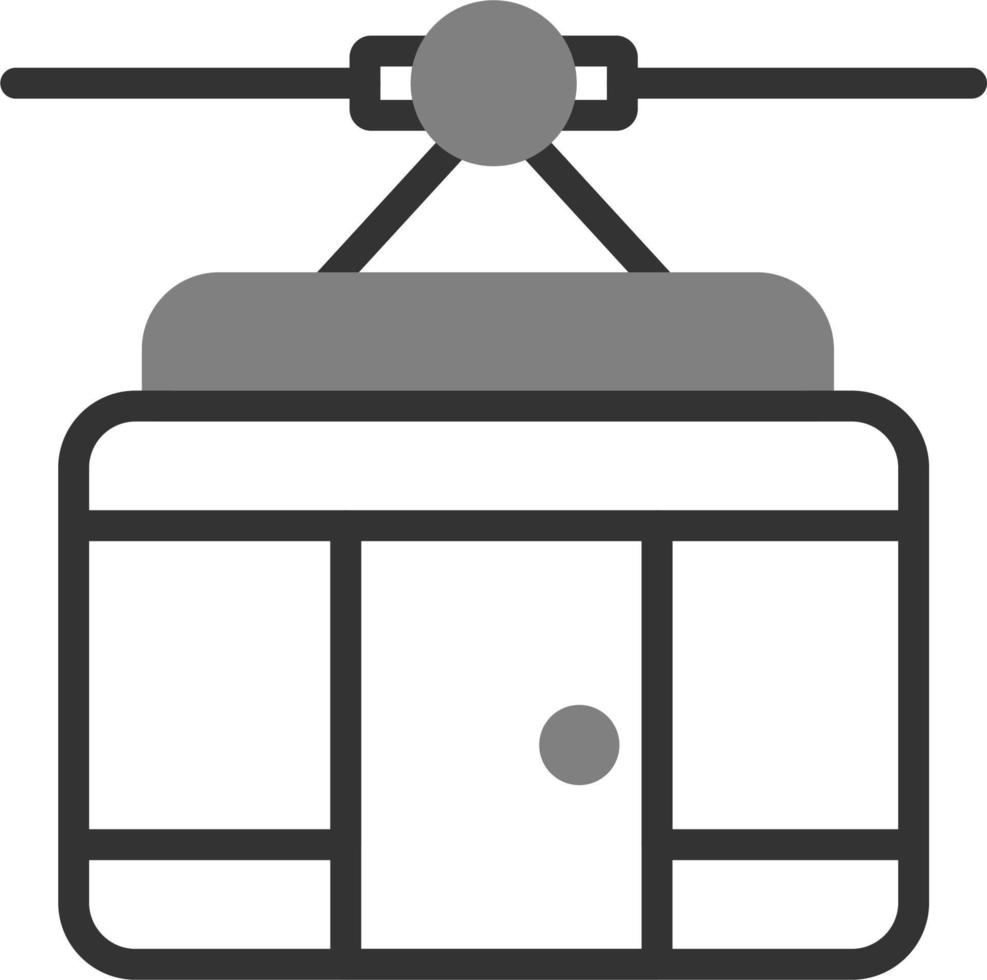 icono de vector de cabina de teleférico