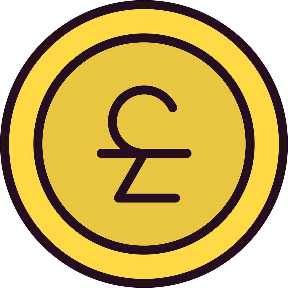 icono de vector de moneda de euro