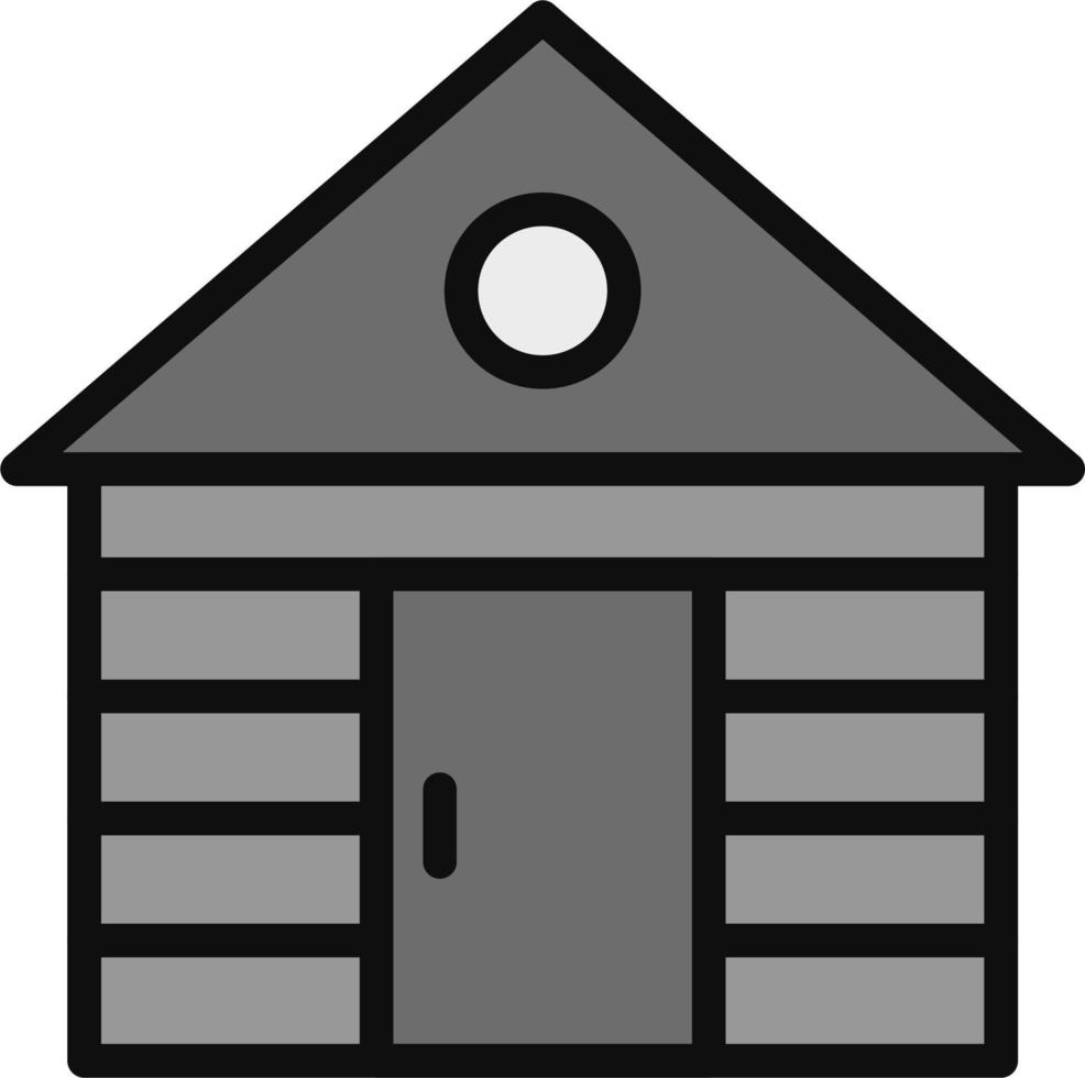 Wood Cabin Vector Icon