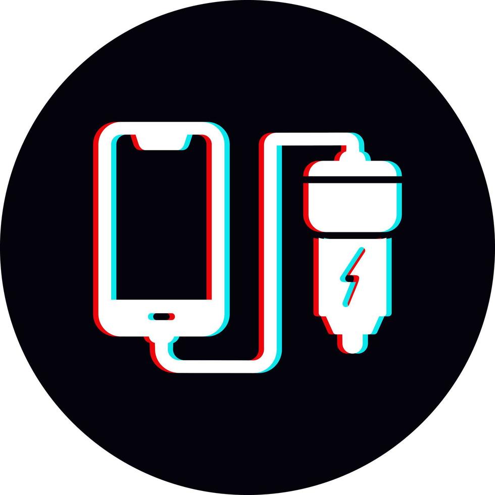Car phone charging Vector Icon
