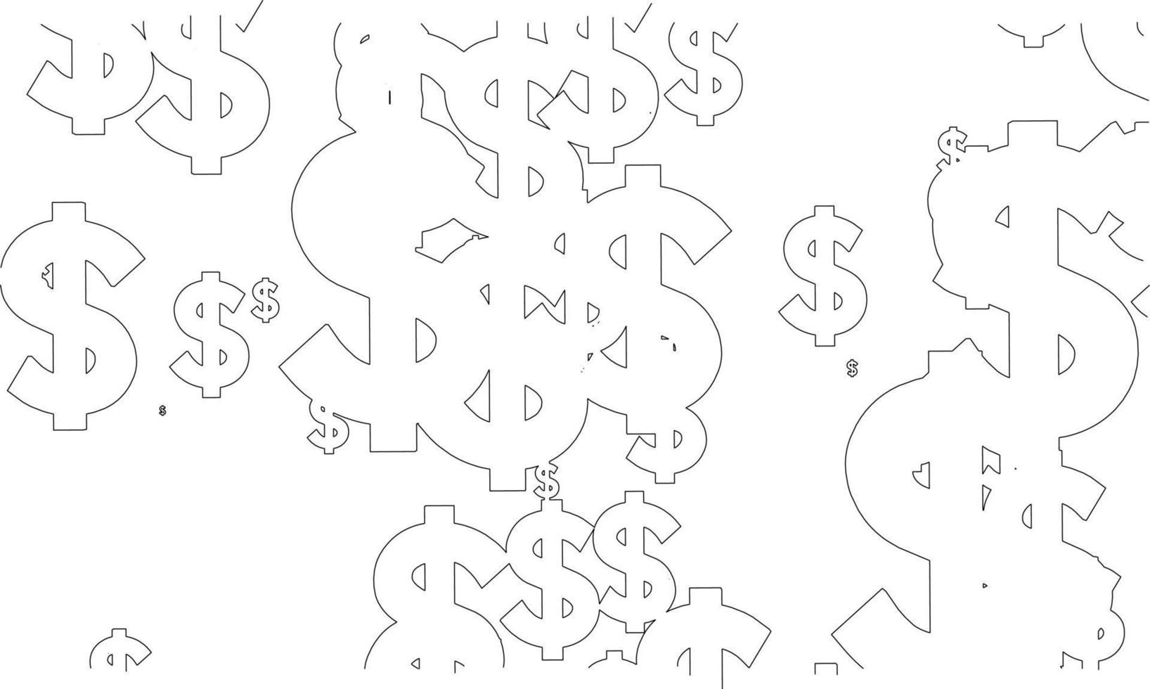 3D illustration of currency symbol vector