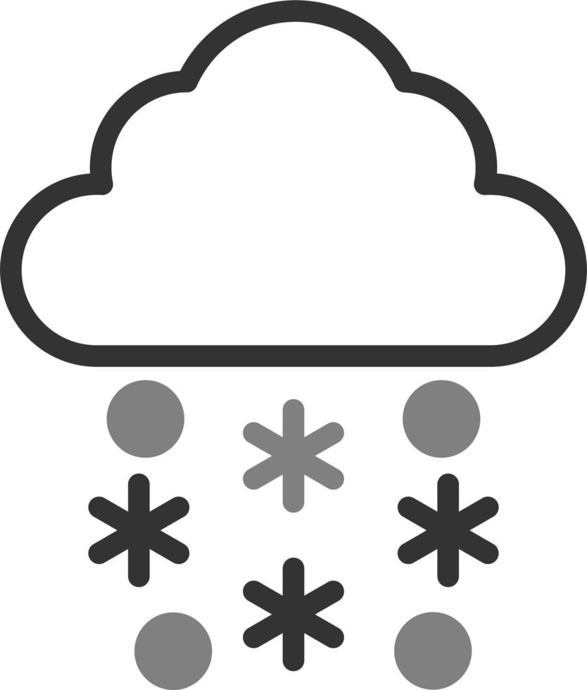 Snowfall Vector Icon