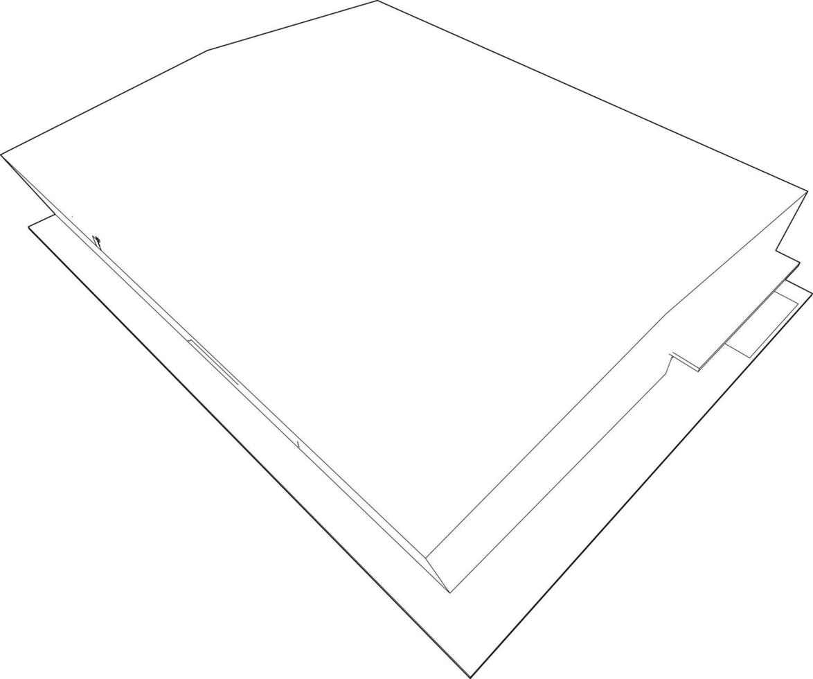 3D illustration of building project vector