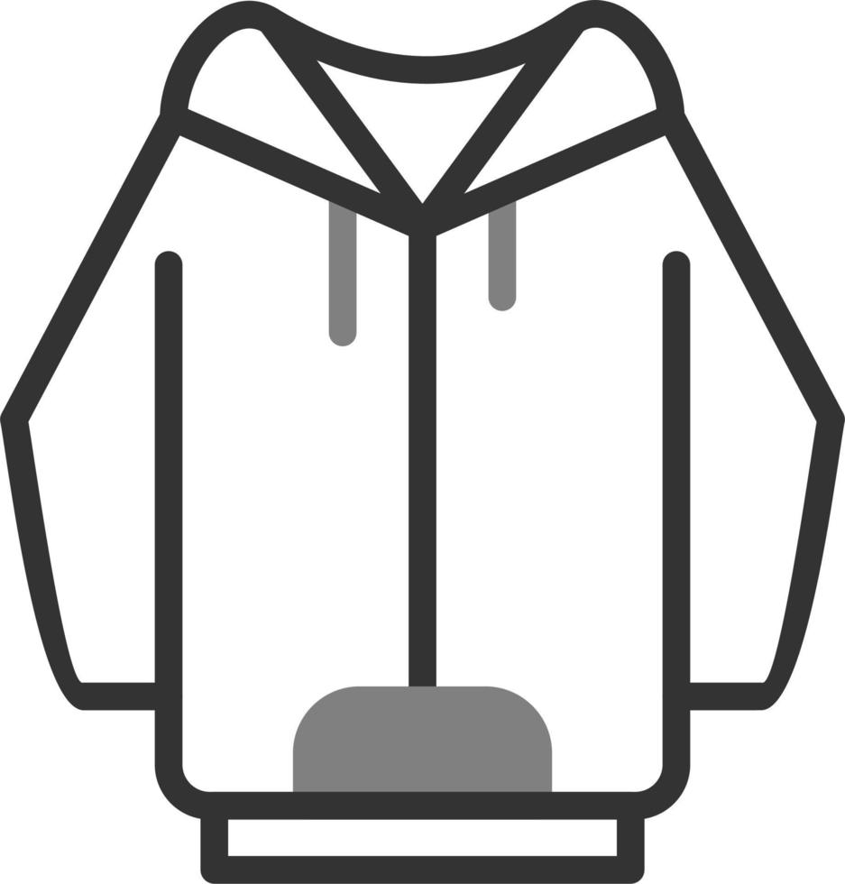 icono de vector de sudadera con capucha