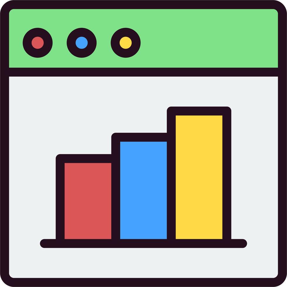 Web Statistics Vector Icon