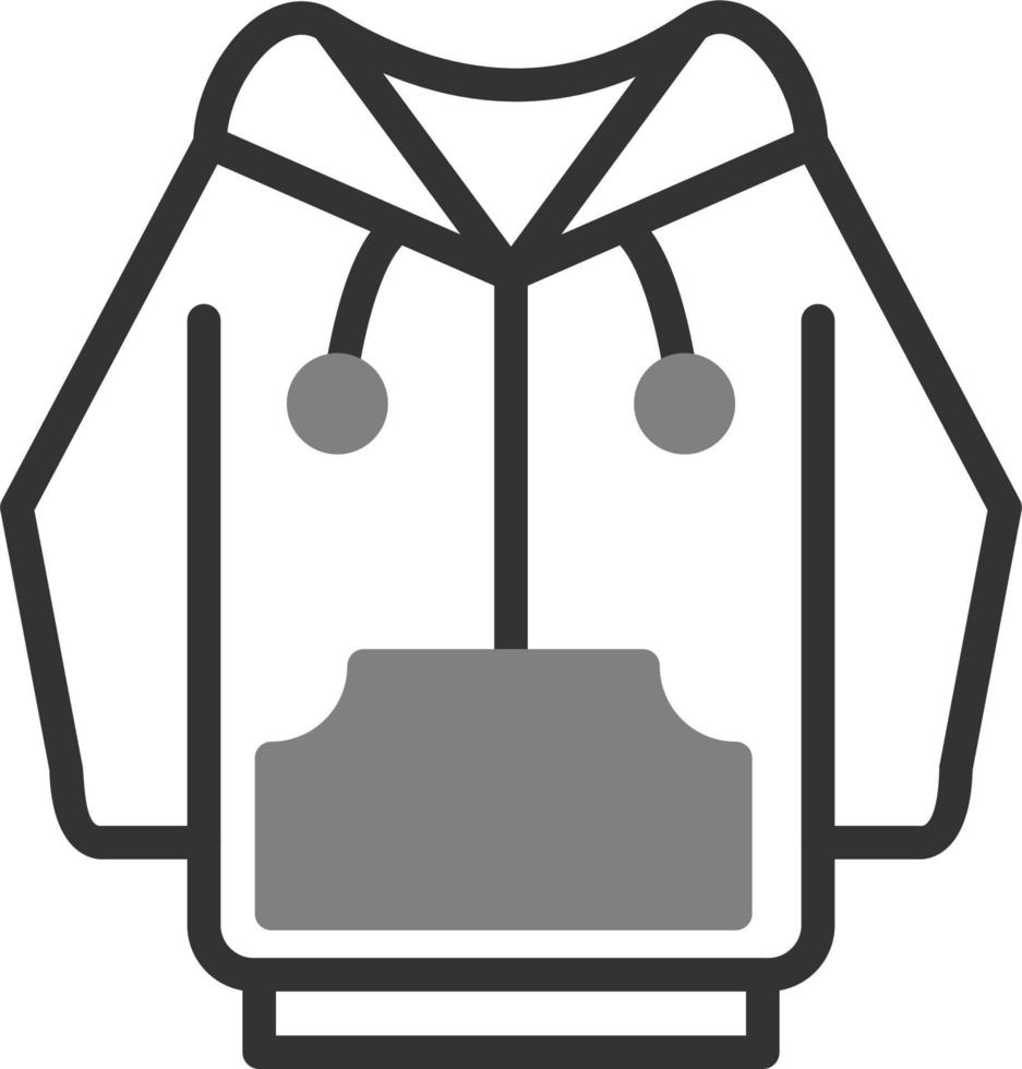 icono de vector de sudadera con capucha