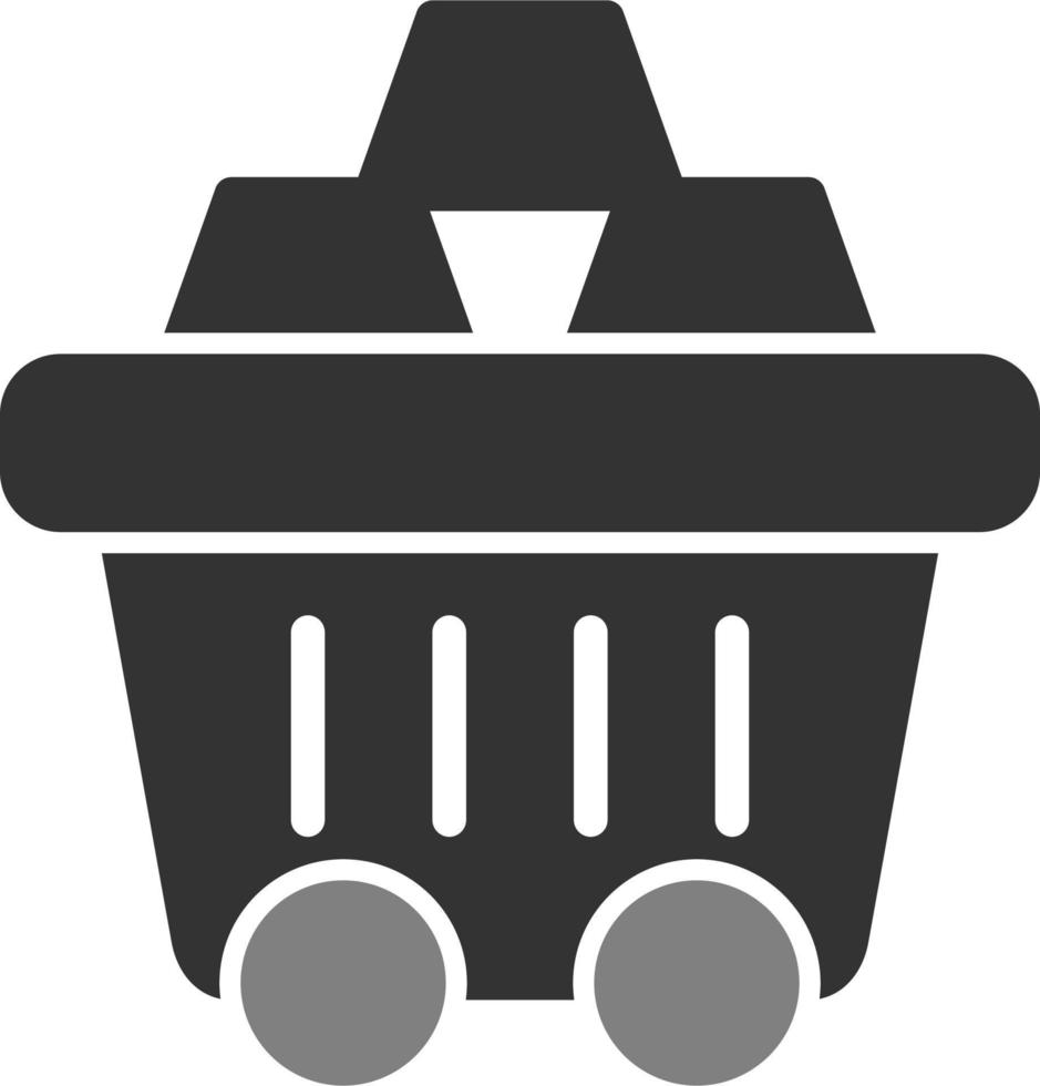 Mining Cart Vector Icon