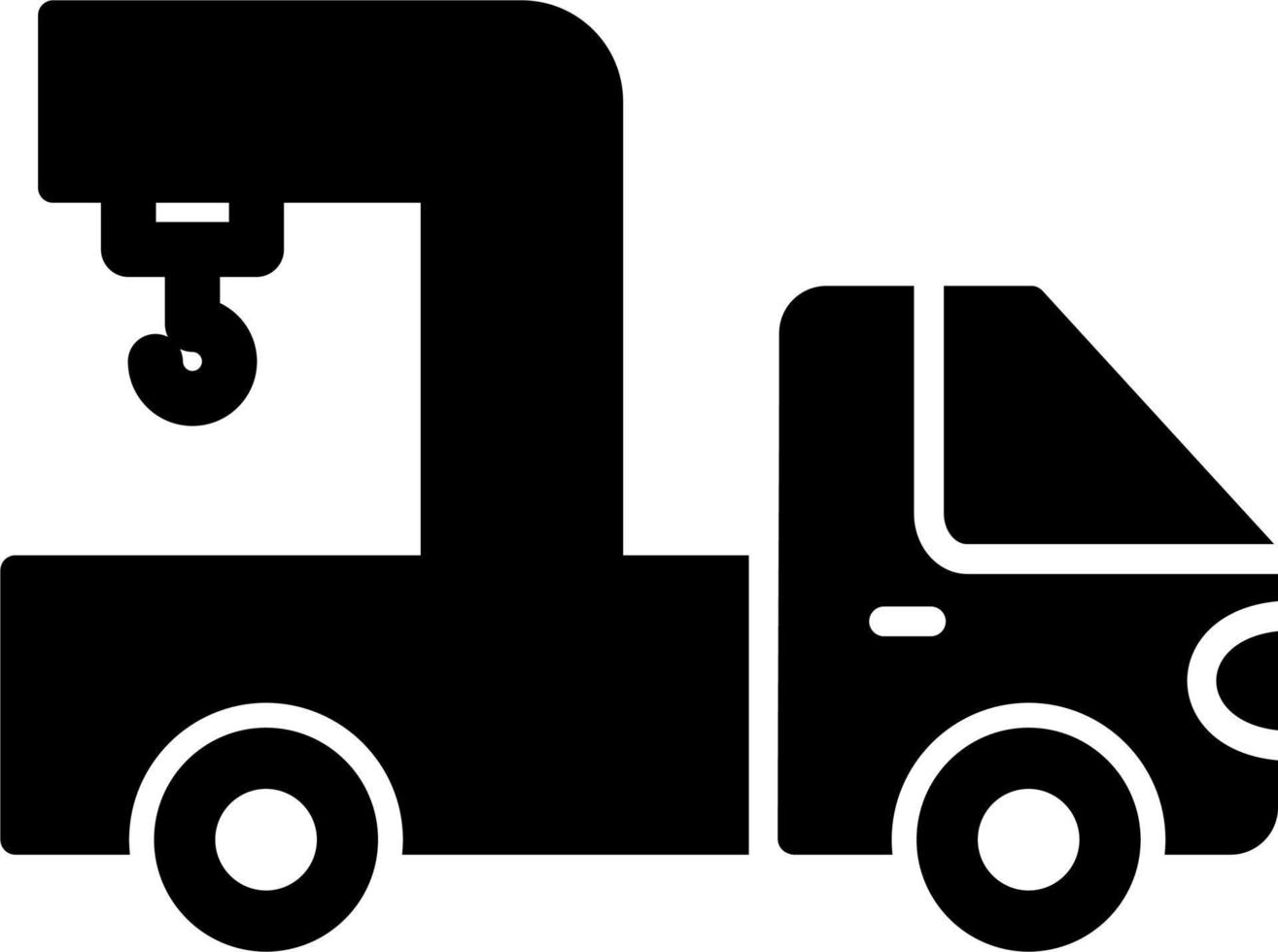 Crane Truck Vector Icon