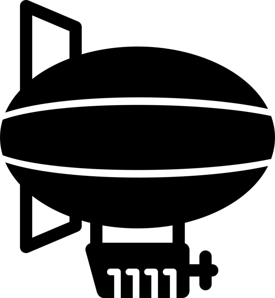 icono de vector de dirigible