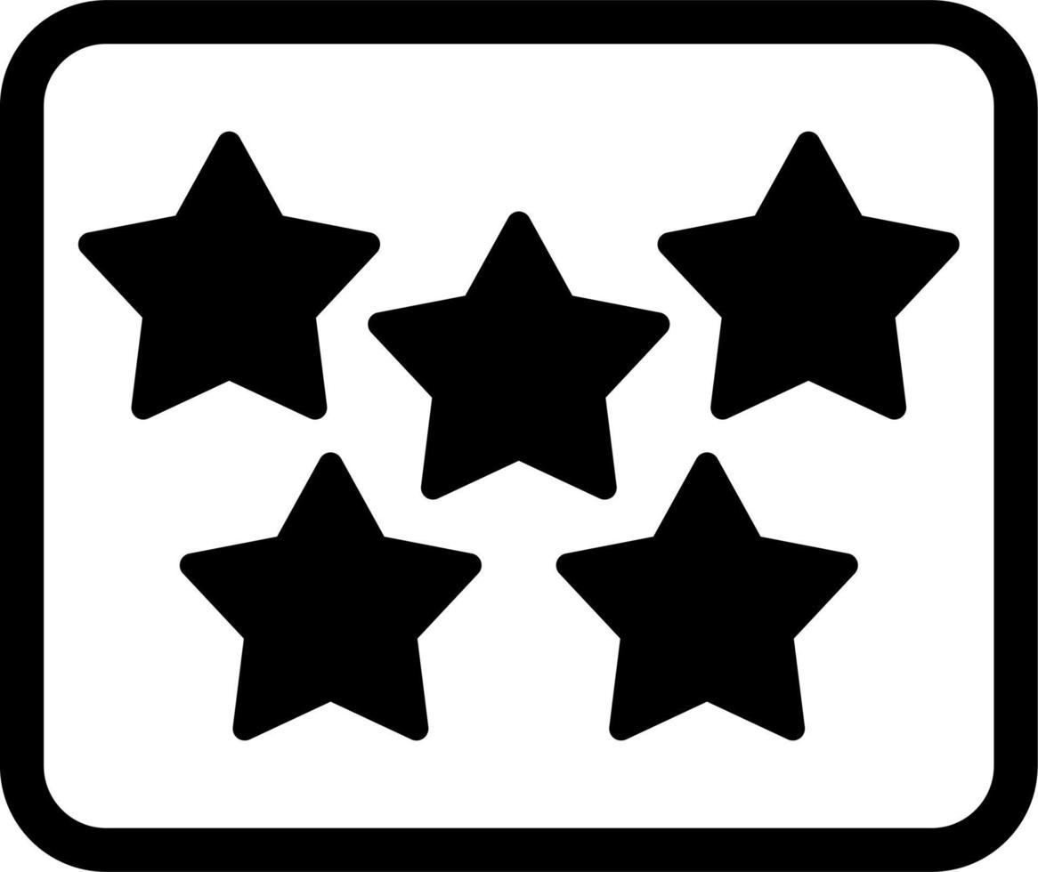 cinco estrella vector icono