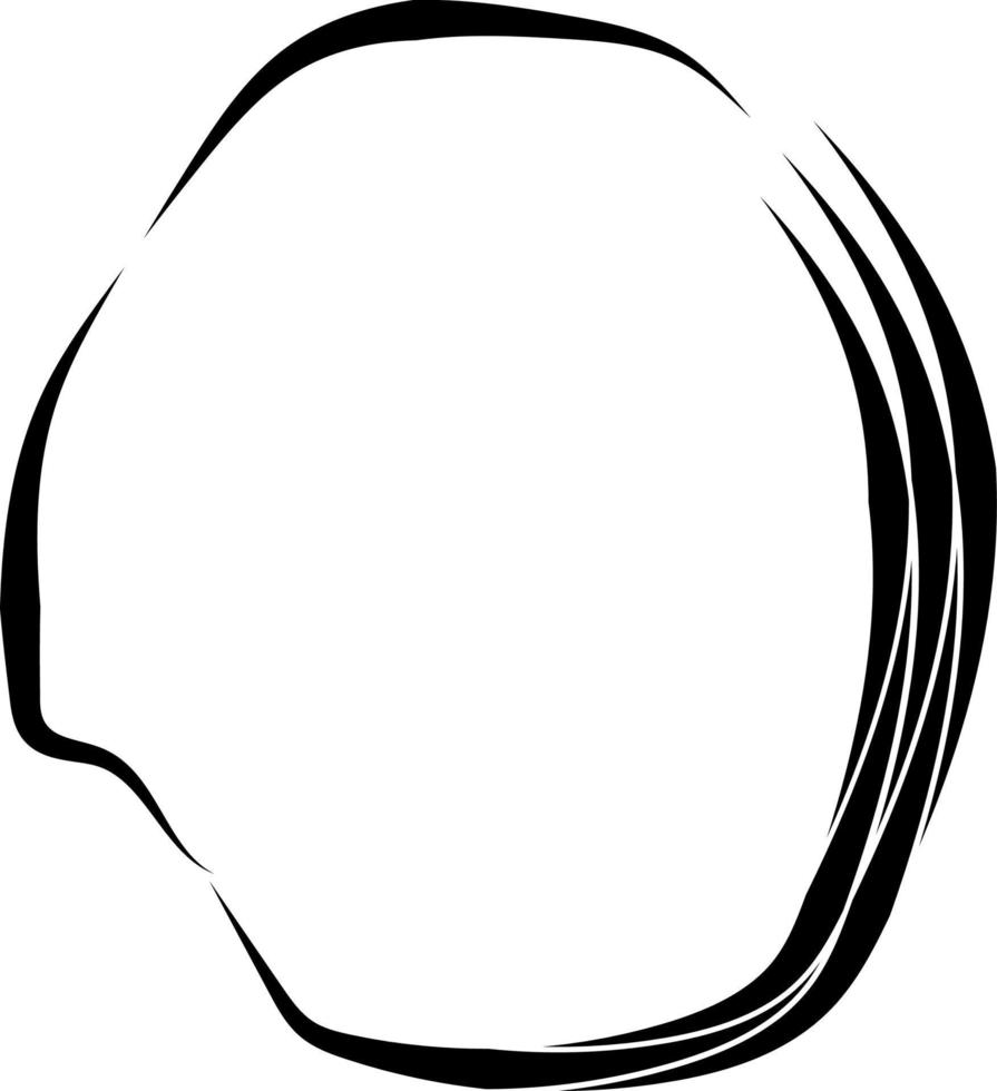 Circle of abstract shape. vector